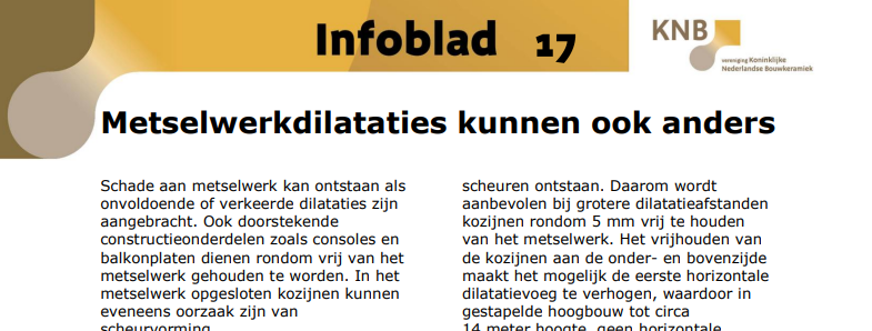 Metselwerkdilataties kunnen ook anders