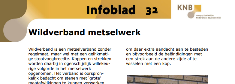 Wildverband metselwerk